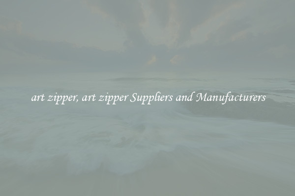 art zipper, art zipper Suppliers and Manufacturers