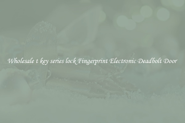 Wholesale t key series lock Fingerprint Electronic Deadbolt Door 