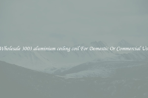 Wholesale 3003 aluminium ceiling coil For Domestic Or Commercial Use
