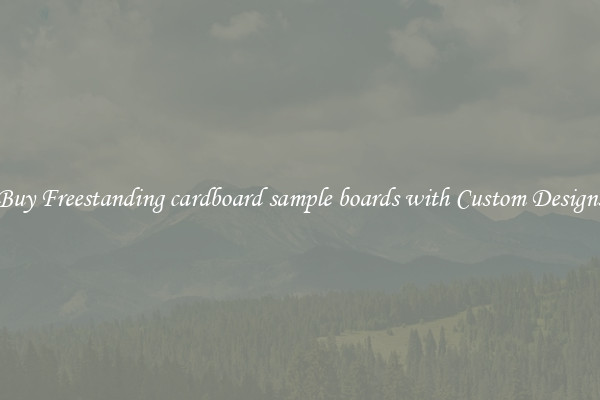Buy Freestanding cardboard sample boards with Custom Designs