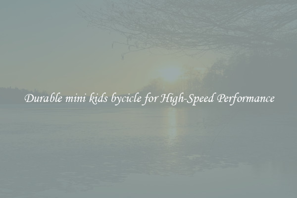 Durable mini kids bycicle for High-Speed Performance