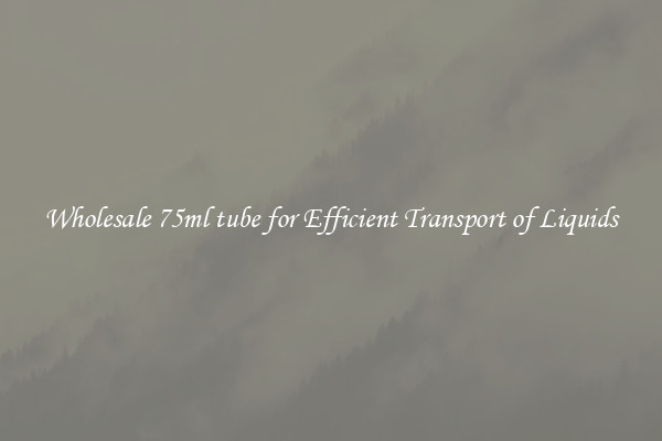Wholesale 75ml tube for Efficient Transport of Liquids