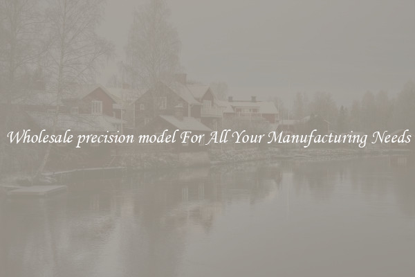Wholesale precision model For All Your Manufacturing Needs