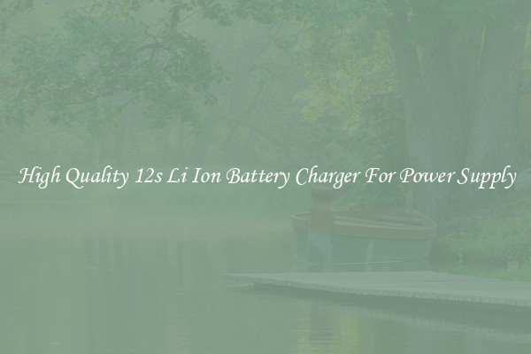 High Quality 12s Li Ion Battery Charger For Power Supply