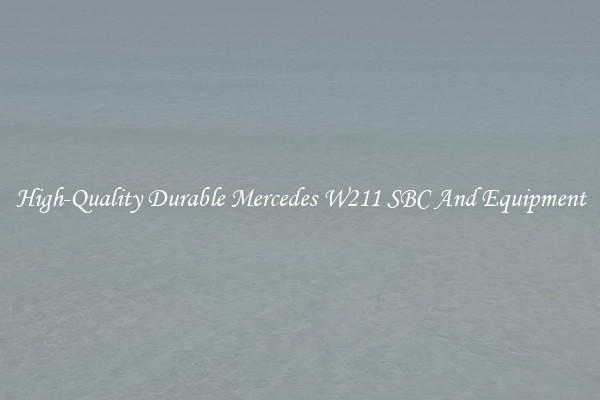 High-Quality Durable Mercedes W211 SBC And Equipment