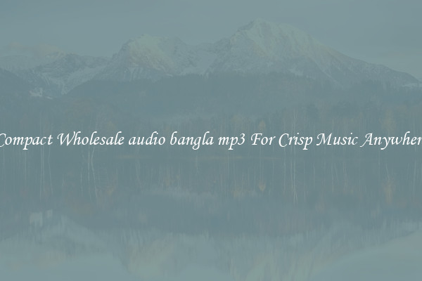 Compact Wholesale audio bangla mp3 For Crisp Music Anywhere
